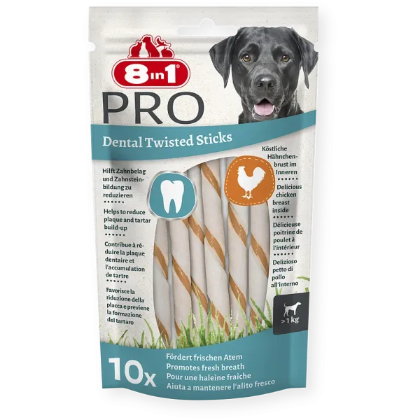 Delights Pro Dental Twisted Sticks 10 Stück